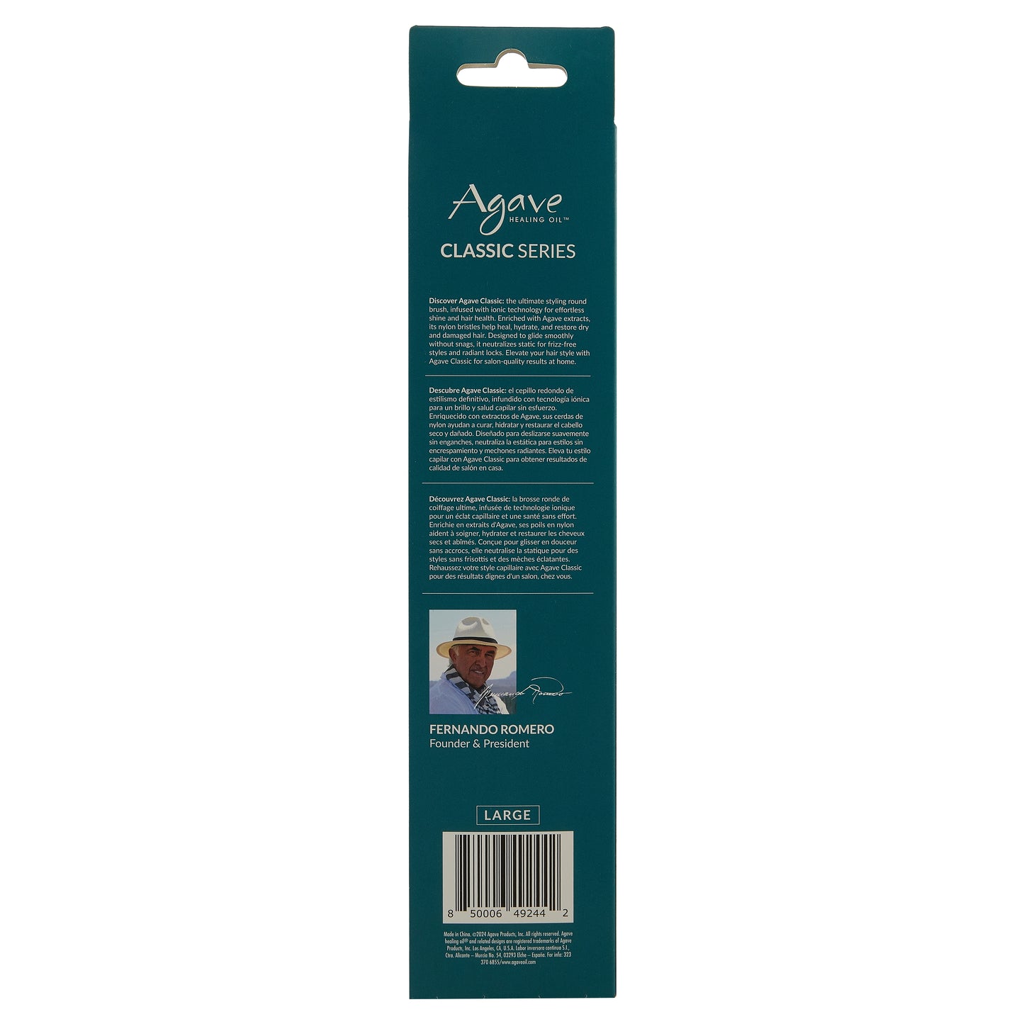 Agave Classic Round Brush L
