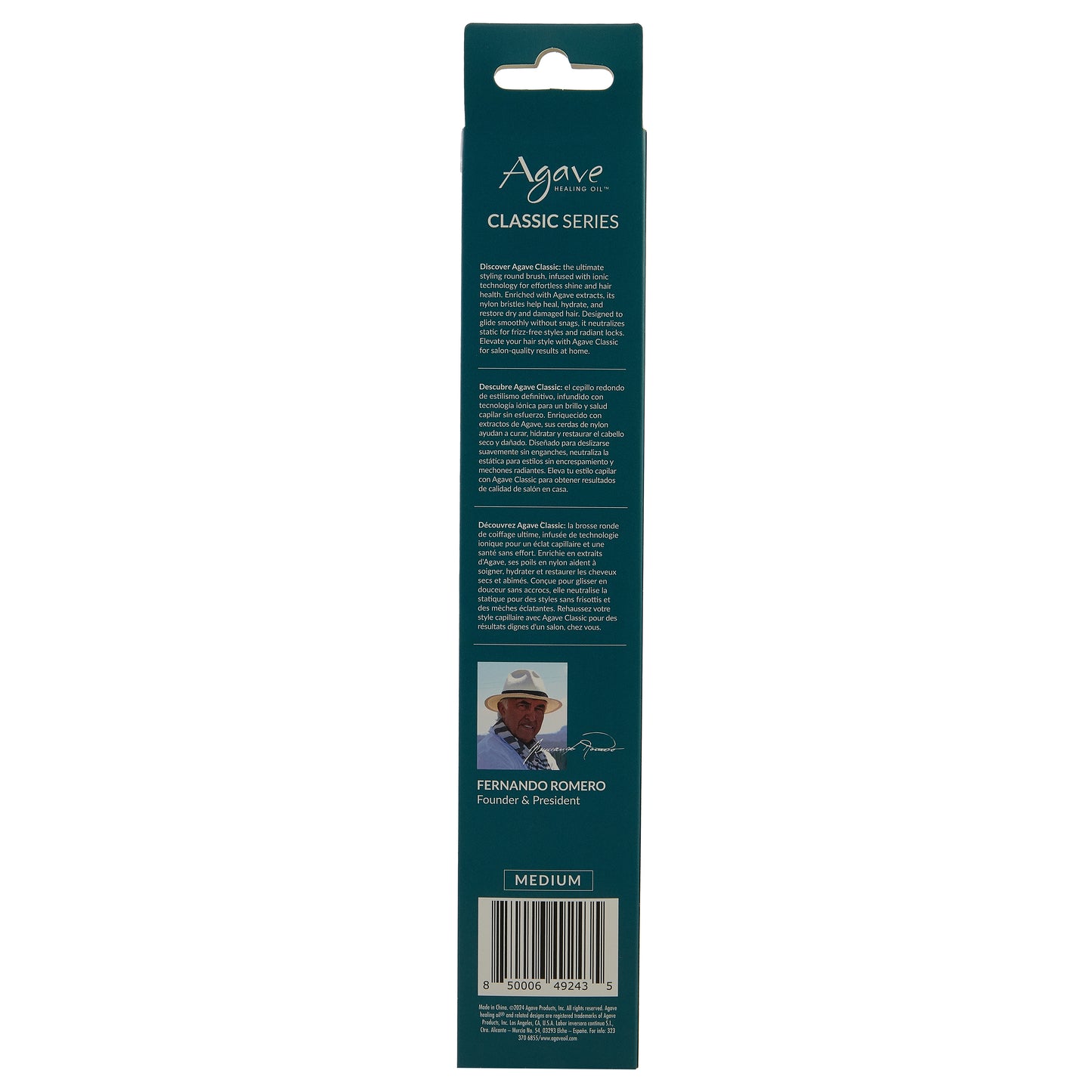 Agave Classic Round Brush M